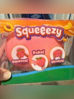Pink Peach Squishy Toy -